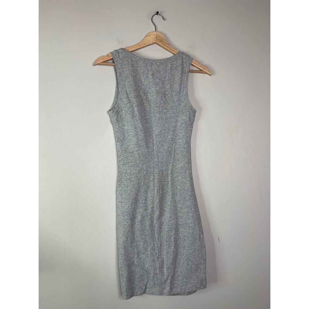 NEW Lululemon LA Tight To Body Ruched Sleeveless Gray Mini Dress Size: 2 - Picture 6 of 7